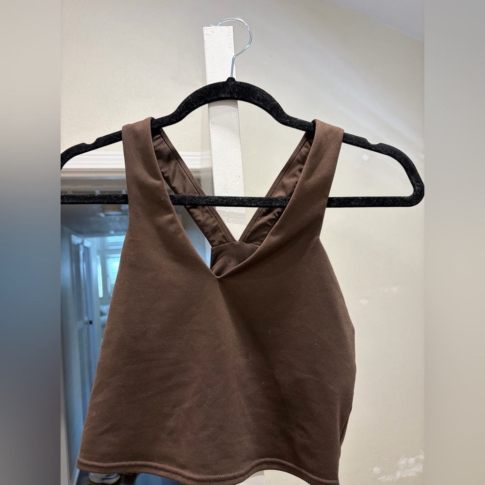 ALO Yoga Chocolate Brown Top